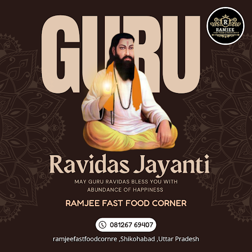 Celebrate Guru Ravidas Jayanti with delicious fast food near Ramjee Fast Food Corner in Shikohaba…