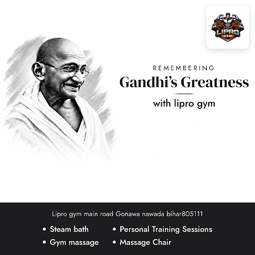 Celebrate Gandhi Jayanti with renewed strength at Lipro Gym. Achieve your muscle gain goals throu… post image
