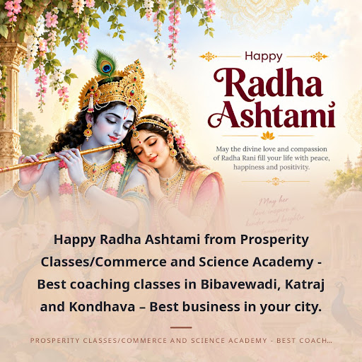 Happy Radha Ashtami from Prosperity Classes/Commerce and Science Academy - Best coaching classes… post image