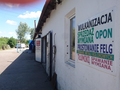 Mińkowski Zbigniew. Wulkanizacja, prostowanie i polerowanie felg., Author: Krzyś Zjawa - Zjawiński