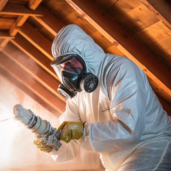 Spray foam insulation foam