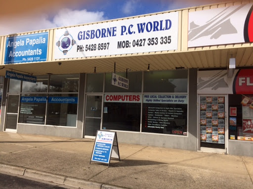Gisborne P.C. World - Kameal Fares Logo