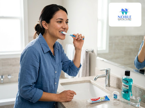 Healthy teeth and gums start with simple daily habits. At Noble Dental Clinic, we guide families… post image
