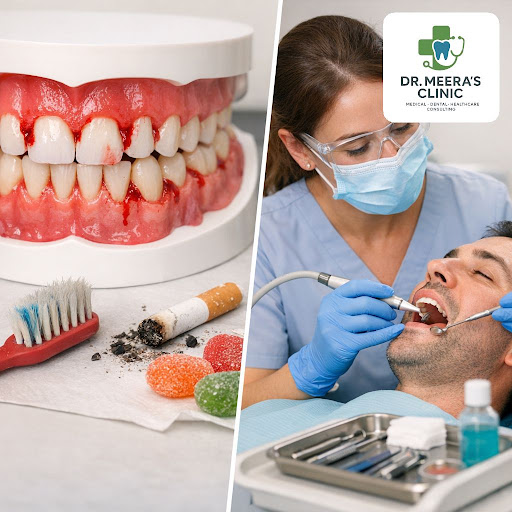 Bleeding gums are often the first sign that your teeth and gums need urgent attention. At Dr. Mee… post image