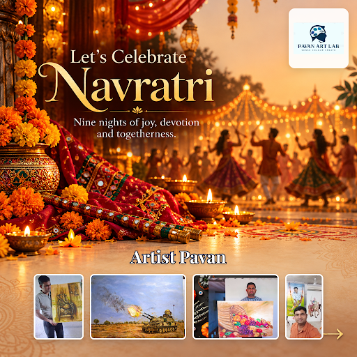 Celebrate Navratri 2026 with beautiful paintings that inspire gratitude and creativity. Artist Pa… post image