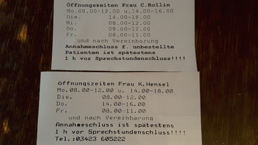MVZ Praxis für Allgemeinmedizin Frau C. Rollin und Frau K. Hensel - Thumbnail