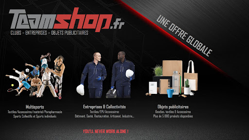 Teamshop - Clubs, Entreprises, Objets publicitaires, Marquages sur textiles - Thumbnail