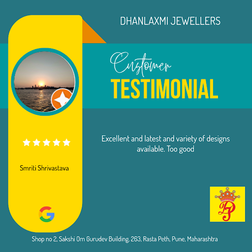 Smriti from Pune had an exceptional experience at Dhanlaxmi Jewellers, a renowned jewellery store… post image