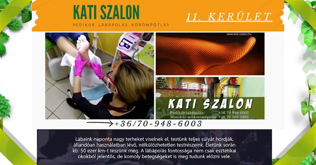 Kati-Szalon. Pedikűr, lábápolás. Budapest 11. kerület - Szépségszalon