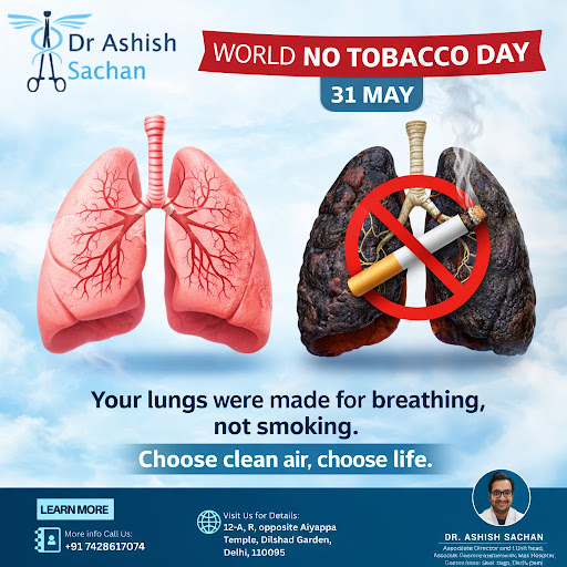 This World No Tobacco Day, make a choice your lungs will thank you for. Healthy lungs mean a heal…
