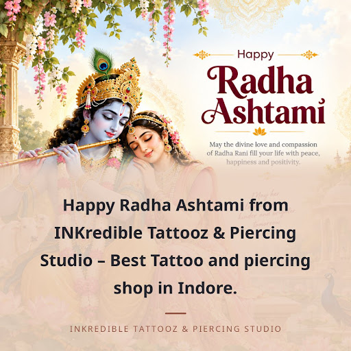 Happy Radha Ashtami from INKredible Tattooz & Piercing Studio – Best Tattoo and piercing shop in… post image