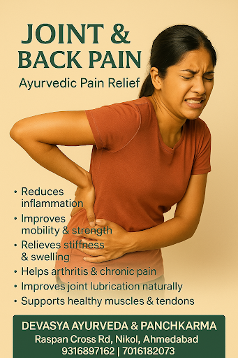 Devasya Ayurveda & Panchkarma, located at Raspan Cross Road, Nikol, Ahmedabad, provides authentic… post image