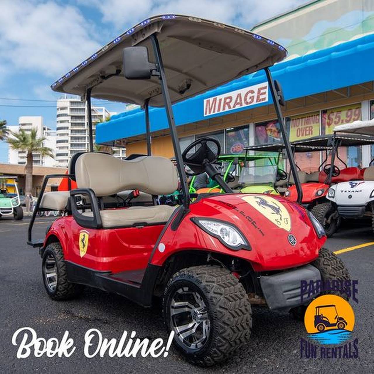 Paradise Fun Rentals - Golf Cart, Slingshot & Bicycle Rentals SPI (C) -  Recreational Vehicle Rental Agency in South Padre Island