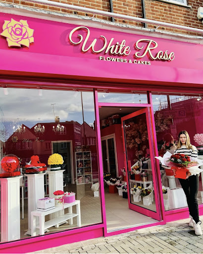 White Rose Flowers & Cakes