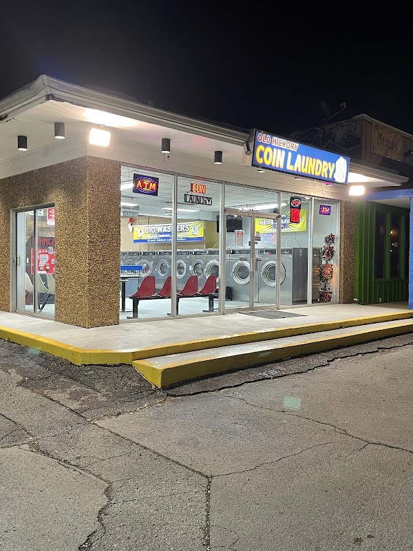 Old Hickory Coin Laundry laundromat interior in Nashville, TN