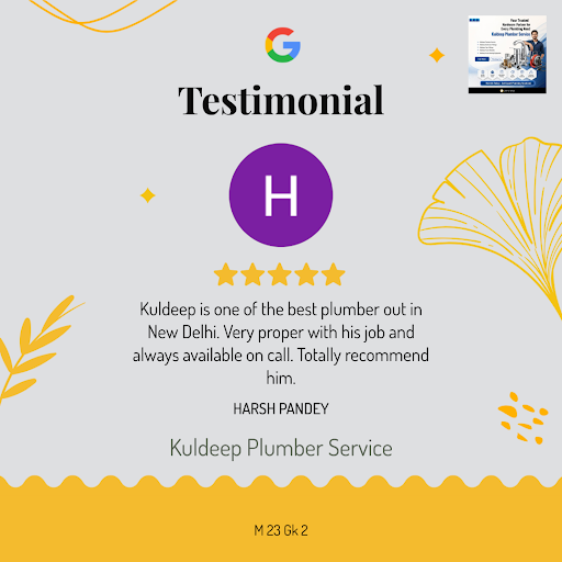 HARSH PANDEY loved the exceptional plumber services near me at Kuldeep Plumber Service in New Del… post image