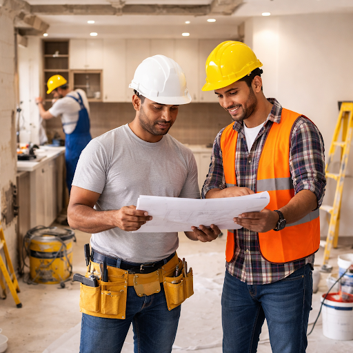 Planning a home makeover or a full renovation in Delhi NCR? AQUIB CONSTRUCTION in Okhla, New Delh…