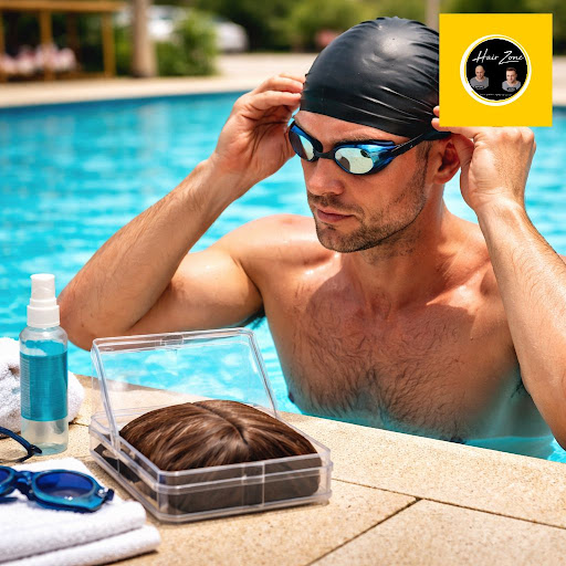 Enjoying the pool shouldn’t mean worrying about your hair patch. At Hair Zone : Best Hair wig Hai…