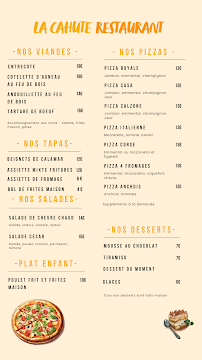 Menu La Cahute Page 1