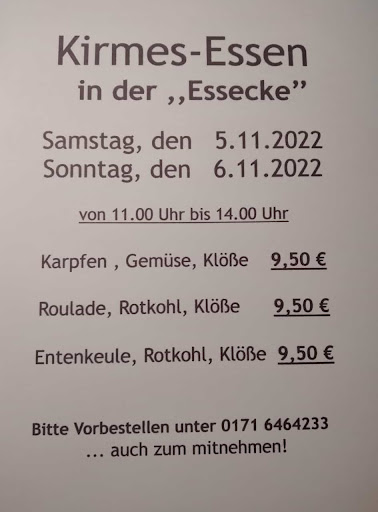 Gaststätte Essecke - Visual