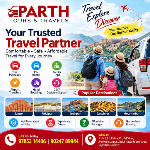 ✈️ **Parth Tours & Travels – Your Trusted Travel Partner!**
