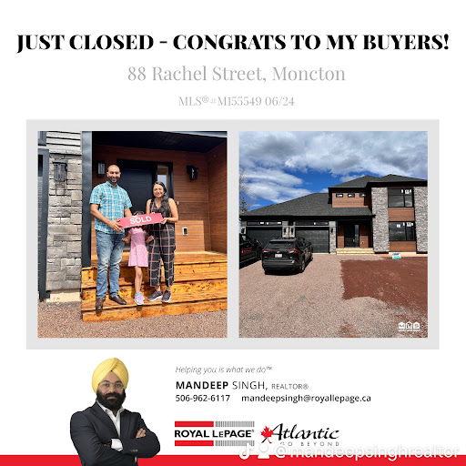 Mandeep Singh Realtor - Residential Real Estate Agent in Moncton - Royal Lepage Atlantic - Thumbnail