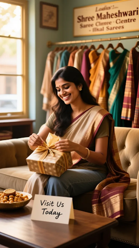 Experience the opulence of Ilkal's finest silk and handloom chanderm chikki at Shree Maheshwari S… post image
