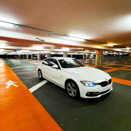 John Lewis Car Park Pay Point and Entrance to Shops Gallery - United Kingdom