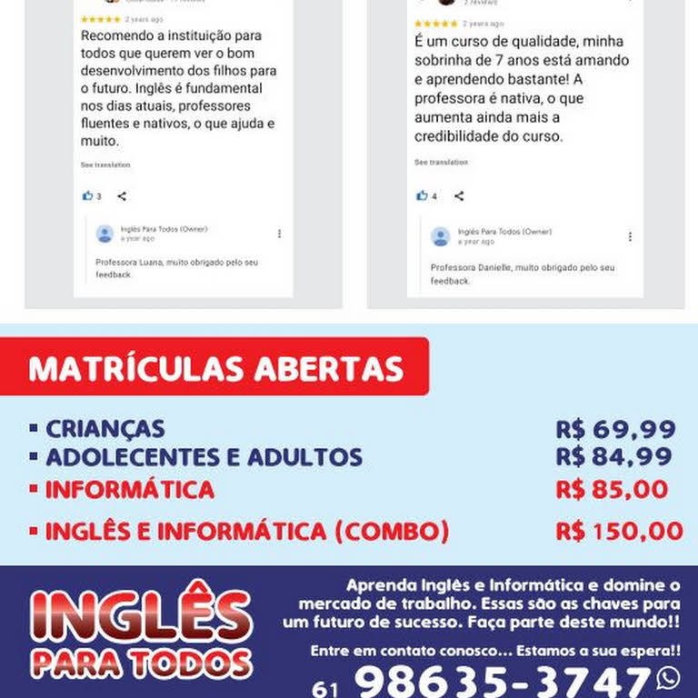 Inglês para todos - Aula online GRÁTIS • Poupadinhos e Com Vales