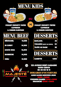 Menu Majesté grill Page 3