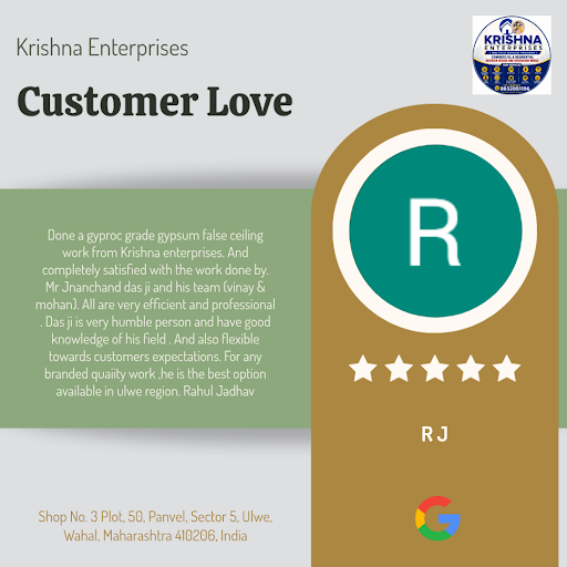 R J from Navi Mumbai raves about our exceptional bedroom interior design services at Krishna Ente… post image