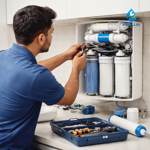 Is your RO not working properly, giving bad taste, or showing error lights? Pahuja Aqua Services… post image
