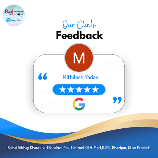 Mithilesh had a fantastic experience at Real Solutions Hp Laptop Store Ghazipur, rated 5 stars! D… post image