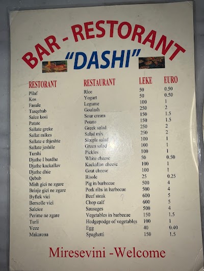 Bar Restorant Dashi