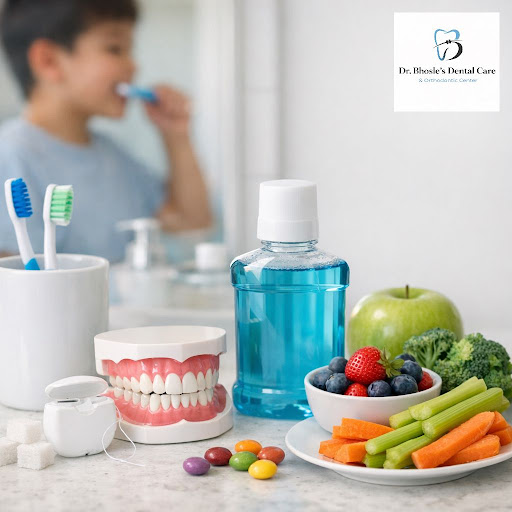 Healthy teeth start with simple daily habits. At Dr Bhosle's Dental Care and Orthodontic Center C… post image