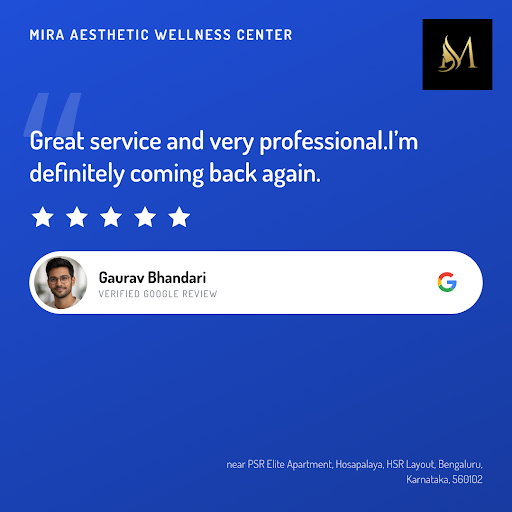 Gaurav Bhandari raves about his exceptional experience at Mira Aesthetic Wellness Center, a top d… post image