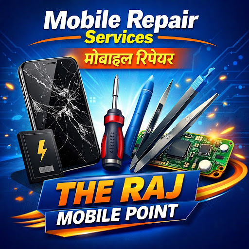 📱 Broken phone se pareshan? 😩 Don't worry! The Raj Mobile Point is here to save your day! ✨ post image