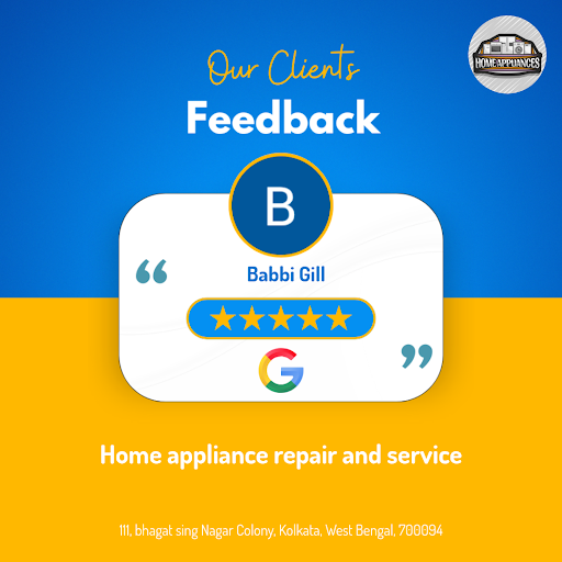 "Babbi Gill raves about our exceptional service at Home Appliance Repair and Service in Kolkata!… post image