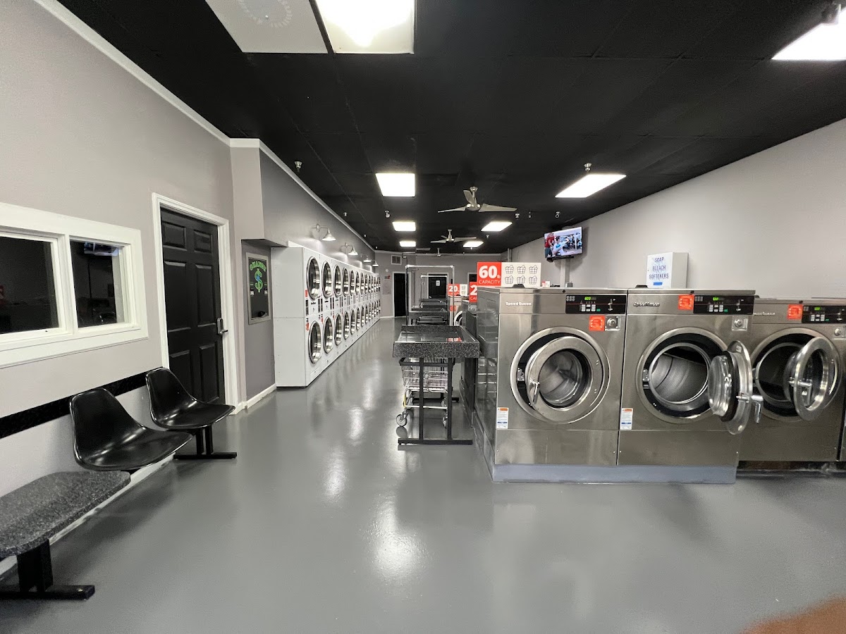 Self-service laundry at The Wash House, Raleigh, NC