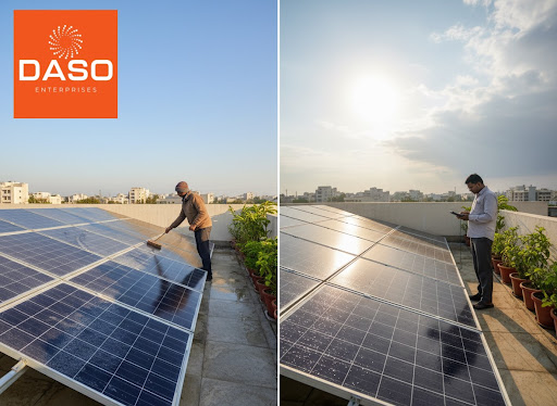 Wondering how changing seasons affect your solar panels for home in Gurgaon? At DASO ENTERPRISES…
