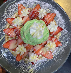 Foto de Ori Waffles - Barrio Italia Macedonia de frutas