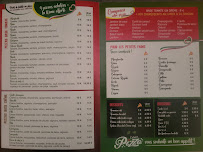 Menu Cahors Pizza Page 1