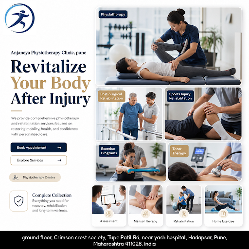 Anjaneya Physiotherapy Clinic in Pune offers expert physiotherapy, post-surgical and sports injur… post image