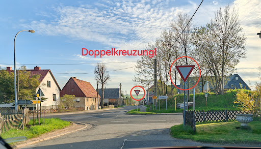 Gefährliche Doppelkreuzung