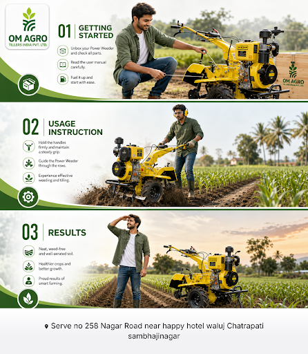 Om Agro Equipments offers reliable mini weeder machines that simplify weed removal, boost product… post image