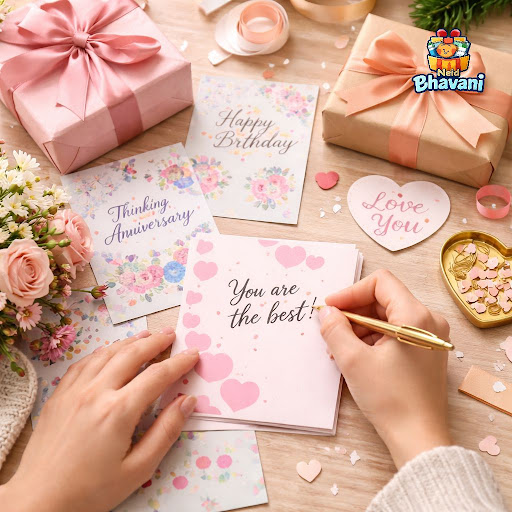 Finding the right words for a card can be harder than choosing the gift itself. At New Bhavani Gi… post image