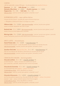 Menu Wassaï ~ Le café / salon de thé afro vegan Page 1