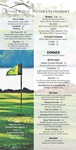 Putter's Restaurant at Stone Ridge Golf Course - Thumbnail