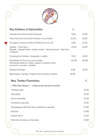 Menu Restaurant Aux Trois Oies Page 2