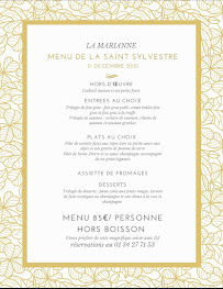 Menu La Marianne Page 3
